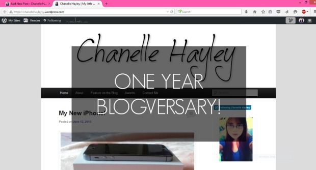 One Year Blogversary!